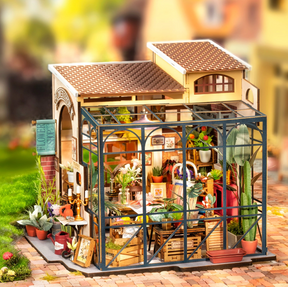 Assemblez la Rolife DG145 – Boutique de Fleurs. Kit miniature avec LED, ambiance florale romantique et détails réalistes. Univers RcLoisirs.