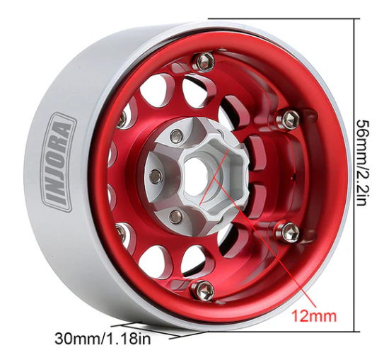CRAW18325 Jantes beadlock aluminium 1.9 pour crawler 1/10 - Univers RcLoisirs