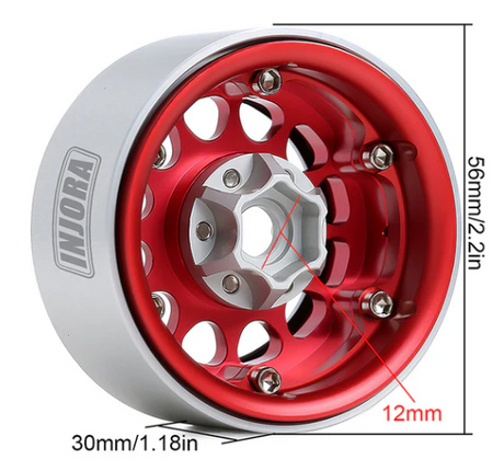 CRAW18325 Jantes beadlock aluminium 1.9 pour crawler 1/10 - Univers RcLoisirs