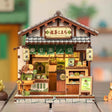 CWGA116 Kyoto Matcha Cottage, maison miniature DIY de 128 pieces inspiree d'une boutique japonaise de matcha avec eclairage DEL et decor double face.