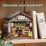 CWGA116 Kyoto Matcha Cottage, maison miniature DIY de 128 pieces inspiree d'une boutique japonaise de matcha avec eclairage DEL et decor double face.