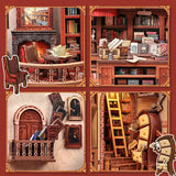 CWGB405 Thames Bookstore, maison miniature DIY de 343 pieces avec librairie londonienne detaillee, eclairage DEL tactile et protection anti-poussiere.