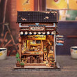 Choshi no Shitamachi – Book Nook 3D en bois avec LED – Haute gamme