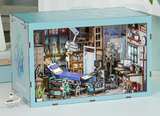 Cabinet du docteur – Book Nook 3D en bois avec LED – Haute gamme - Univers RcLoisirs