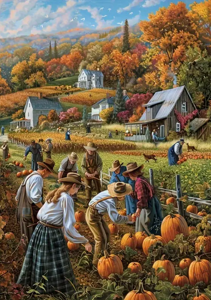 Récolte de citrouilles – Casse-tête – 1000 pièces