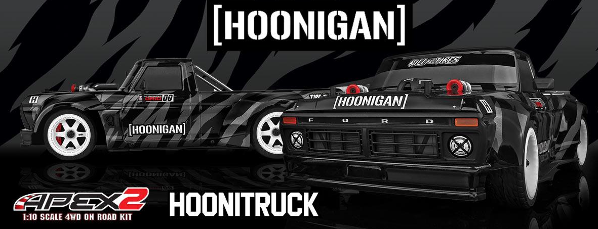 ASC30123 - Apex2 HOONITRUCK – Brushed 1/10 – 4WD - RTR - On-Road