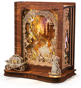 Cendrillon - Veilleuse en relief 3D – Book Nook – Miniature à assembler - Univers RcLoisirs