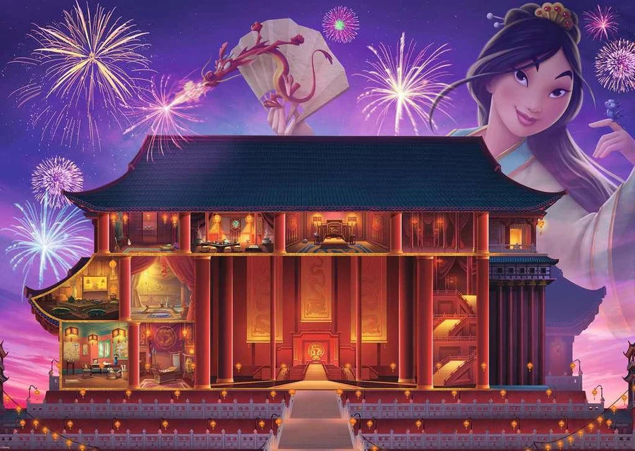 Joignez-vous à Fa Mulan dans sa quête pour trouver sa véritable identité et sauver son pays dans le puzzle de la série des châteaux de Disney : Mulan!