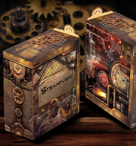 Coin Steampunk – Book Nook miniature 3D bois avec LED – Univers RcLoisirs
