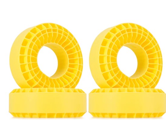 DGT-1906YE – Silicone Rubber Inserts pour pneus 118-122 mm (4 pièces)