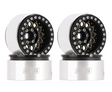 DGW-1957BK ensemble de 4 jantes beadlock INJORA 1.9 po en laiton et aluminium avec déport -10 mm. Poids de 153 g par jante, hexagone 12 mm et conception super lourde pour améliorer la stabilité et les performances des crawlers RC 1/10.