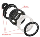 DGW-1958BK – 1.9 Super Heavy Brass & Aluminum Deep Dish Beadlock Wheel Rim (lot de 4)