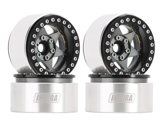DGW-1958GL Jantes beadlock deep dish aluminium et laiton 1.9 pour crawler 1/10 - Univers RcLoisirs