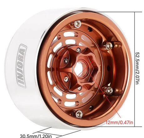 DGW-1959BO – Jantes aluminium beadlock 1.9″ déport 10 mm (4 pièces)