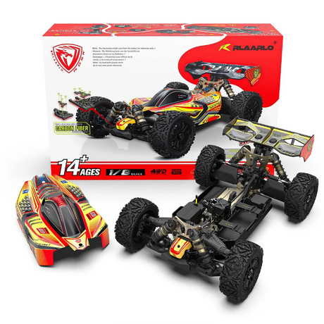 DSK08 ROLLER buggy Rlaarlo Dragon Scale Knight 1/8 4X4 preassemble sans electronique. Chassis aluminium 7075-T6, trois differentiels et suspension hydraulique.