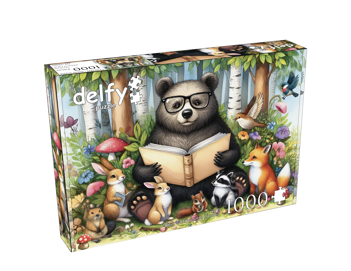 Delfy - Bear's Storytime Circle – Casse-tête – 1000 pièces – Univers RcLoisirs