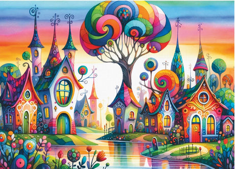Delfy - Fantasia Street – Casse-tête – 1000 pièces – Univers RcLoisirs