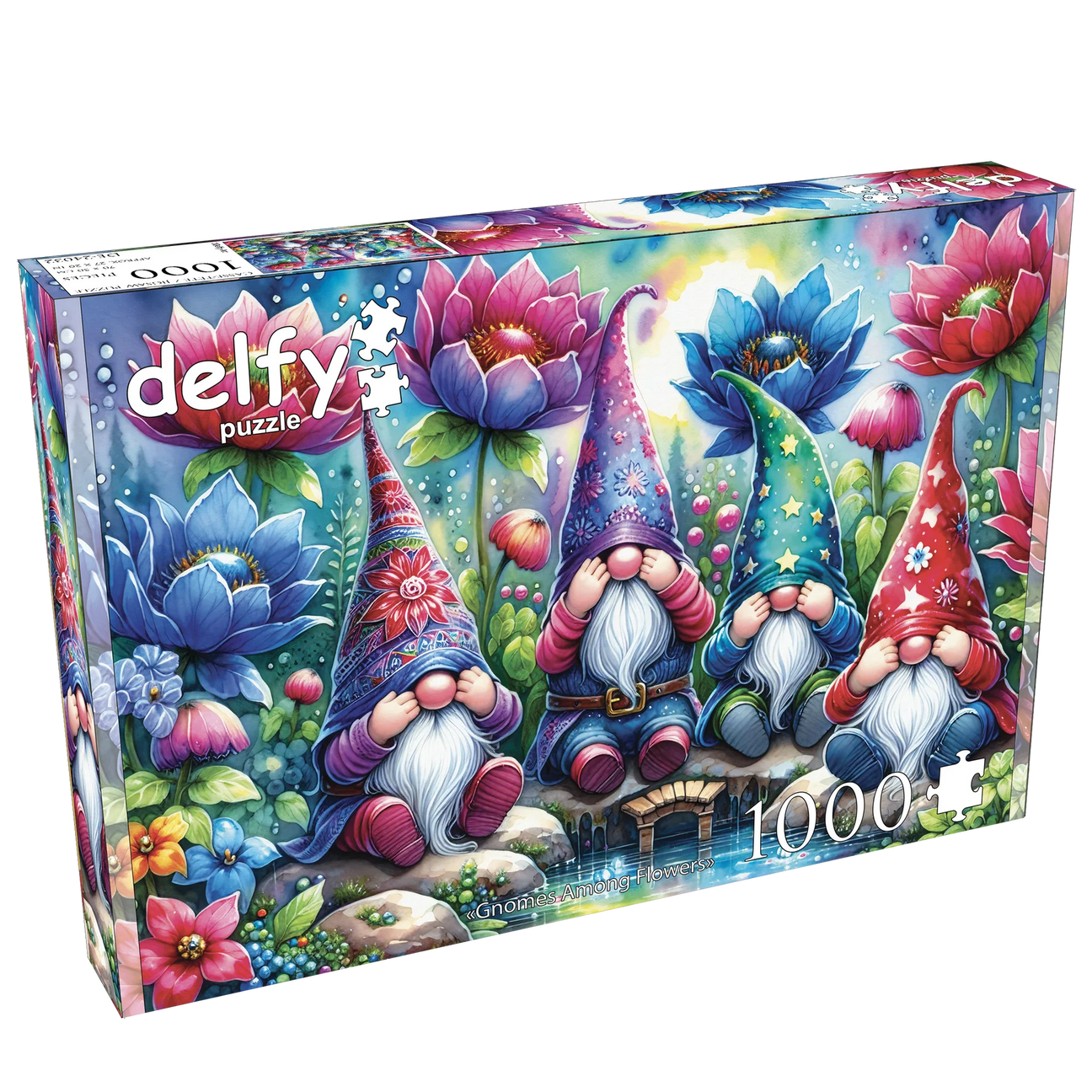 Delfy - Gnomes Among Flowers – Casse-tête – 1000 pièces – Univers RcLoisirs