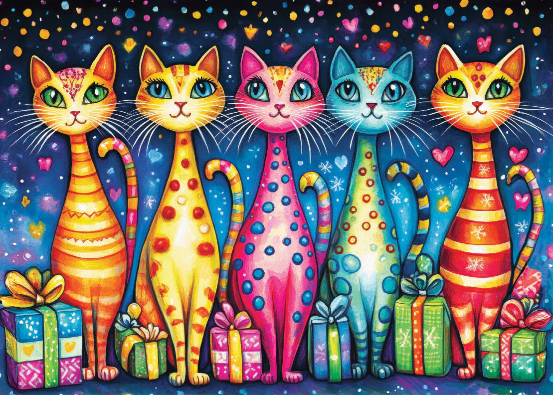 Delfy - Purrfectly Wrapped – Casse-tête – 1000 pièces – Univers RcLoisirs