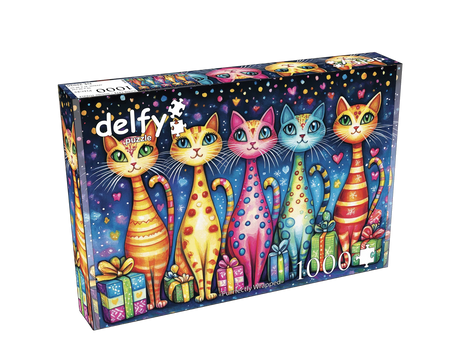 Delfy - Purrfectly Wrapped – Casse-tête – 1000 pièces – Univers RcLoisirs