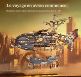 Dirigeable fantastique Steampunk – Book Nook – Miniature à assembler - Univers RcLoisirs