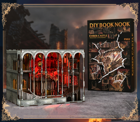 Ember Castle – Book Nook 3D en bois – LED – Haute gamme – Univers RcLoisirs