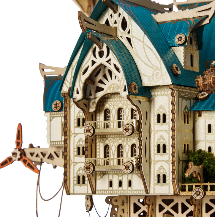 Fantasy Steam Castle – S0179E – Château Dracula 3D en bois à assembler - Univers RcLoisirs