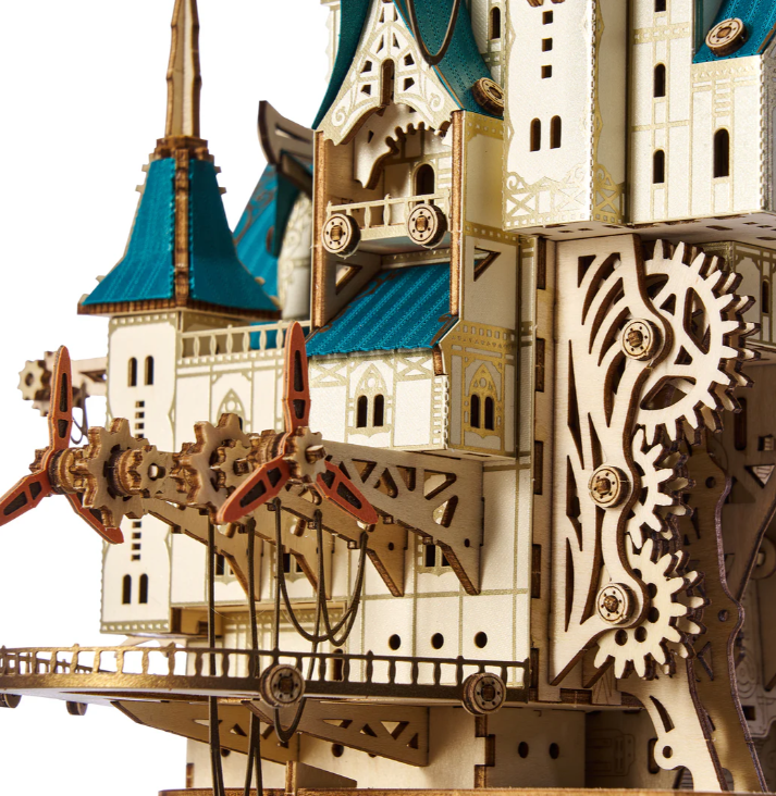 Fantasy Steam Castle – S0179E – Château Dracula 3D en bois à assembler - Univers RcLoisirs