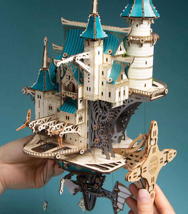 Fantasy Steam Castle – S0179E– Château Dracula 3D en bois à assembler - Univers RcLoisirs