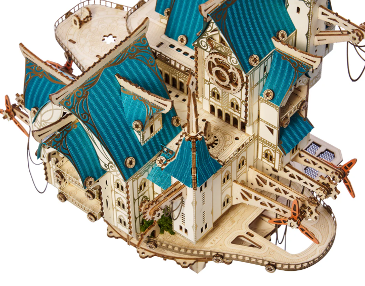 Fantasy Steam Castle – S0179E – Château Dracula 3D en bois à assembler - Univers RcLoisirs