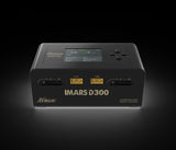 GEA300WD300-UB chargeur intelligent Gens Ace IMARS D300 noir à double canal offrant jusqu'à 300 W en AC et 700 W en DC. Compatible avec les batteries LiPo, LiHV, Li-ion, LiFe, NiMH, NiCd et G-Tech avec équilibrage intégré.