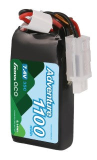 GEA3511002SJS – Batterie LiPo Gens Ace 1100 mAh 2S 7.4 V 35C JST-PHR compact 57×30×17 mm – Univers RcLoisirs