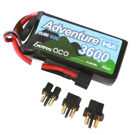 GEA363S60T3GT – Gens Ace G-Tech 3600mAh 3S 11.4V 60C LiPo Battery, connecteur EC3, idéale pour voitures RC haute performance – Univers RcLoisirs