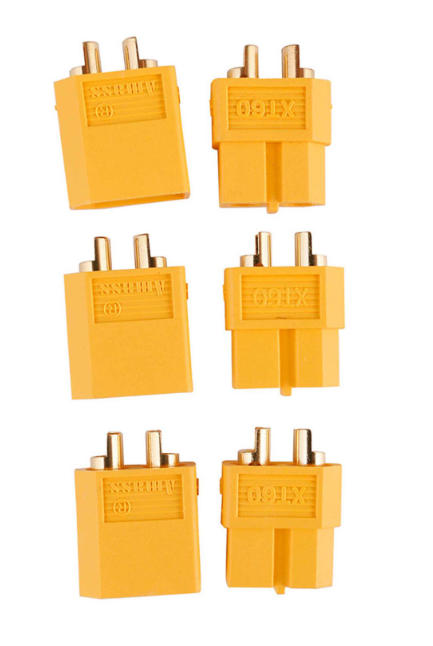 GEAXT603 Gens ace connecteurs XT60 mâle et femelle 3 paires pour batteries LiPo et véhicules RC, connexion fiable et faible résistance. Univers RcLoisirs