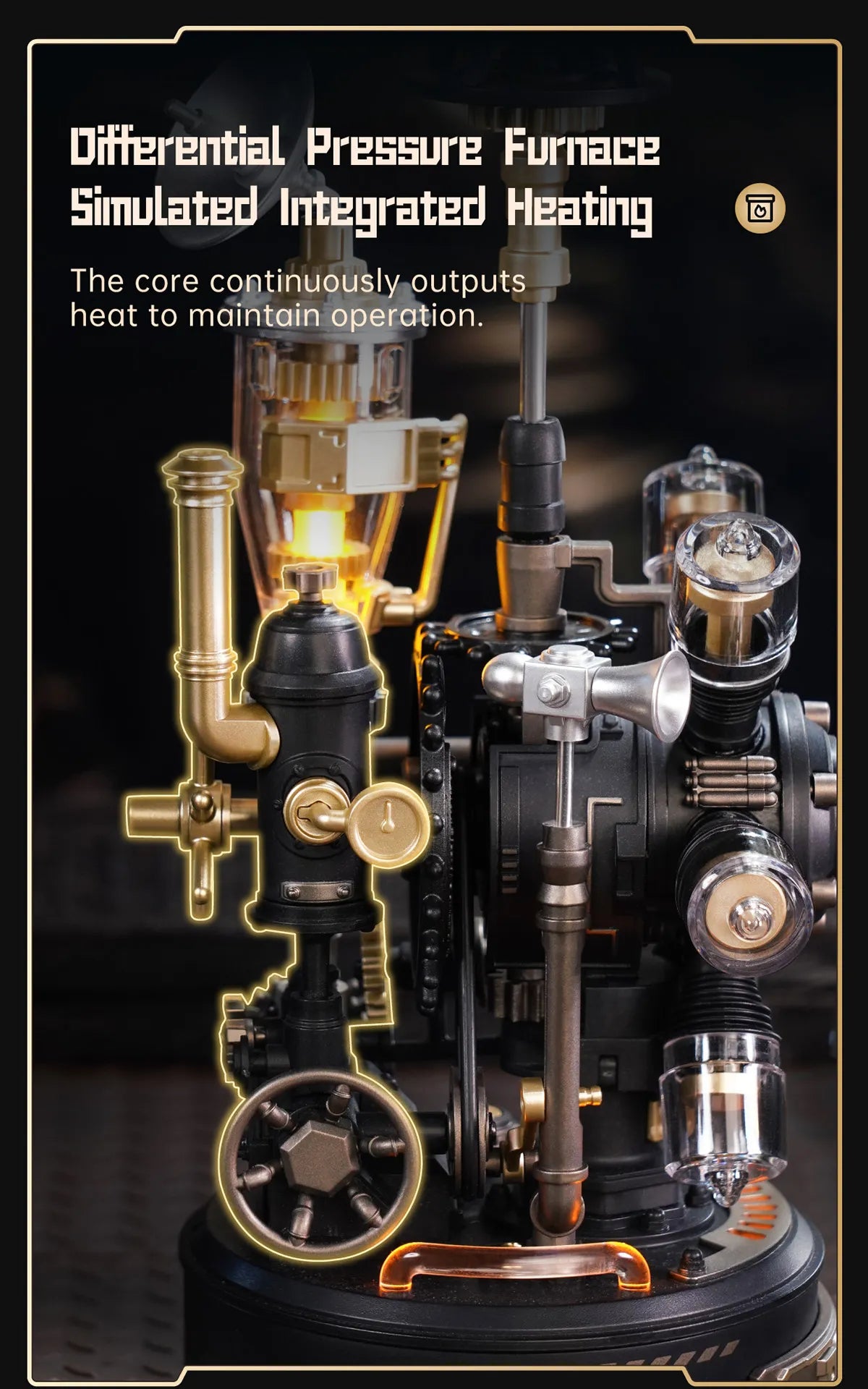 Hélicoptère Léonard Da Vinci mécanique - ROKR CGL01 – Puzzle 3D – Univers RcLoisirs