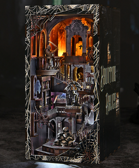 Haunting Relics – Book Nook 3D en bois – LED – Haute gamme – Univers RcLoisirs