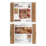 Rolife DG168 « Honey Dessert Talk » – miniature pâtisserie à assembler. Taille montée env. 23×13,5×17,3 cm. Kit détaillé (≈242 pièces), idéal déco & cadeau créatif.
