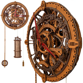 Horloge murale mécanique WF359 Puzzle 3D en bois à assembler - Univers RcLoisirs