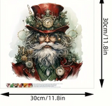 Horlogerie Steampunk - 30×30cm – Diamants Ronds