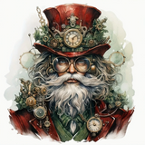 Horlogerie Steampunk - 30×30cm – Diamants Ronds