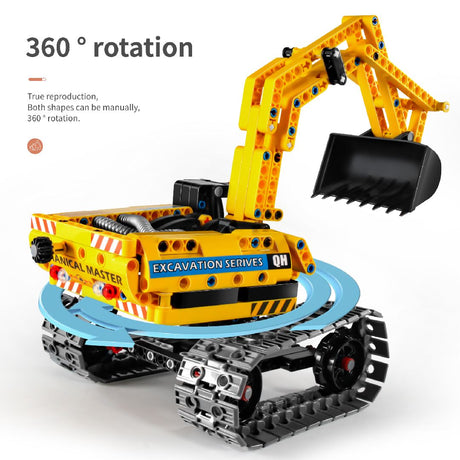 Construisez une pelleteuse ou un robot avec ce kit IM.Master IMM6801 de 342 pièces. Modèle 2-en-1 interactif, idéal dès 8 ans. Univers RcLoisirs, votre boutique créative.
