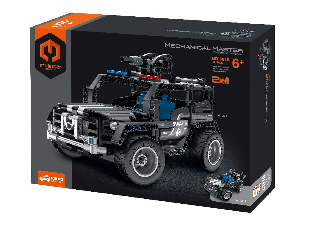 Construisez un véhicule SWAT ou un véhicule de police avec le kit IM.Master IMM6810 de 391 pièces. Modèle technique 2-en-1 interactif, idéal dès 6 ans. Univers RcLoisirs, votre boutique créative.