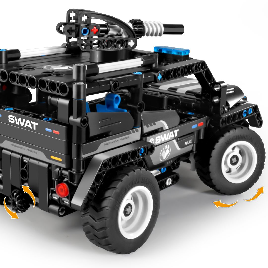 Construisez un véhicule SWAT ou un véhicule de police avec le kit IM.Master IMM6810 de 391 pièces. Modèle technique 2-en-1 interactif, idéal dès 6 ans. Univers RcLoisirs, votre boutique créative.