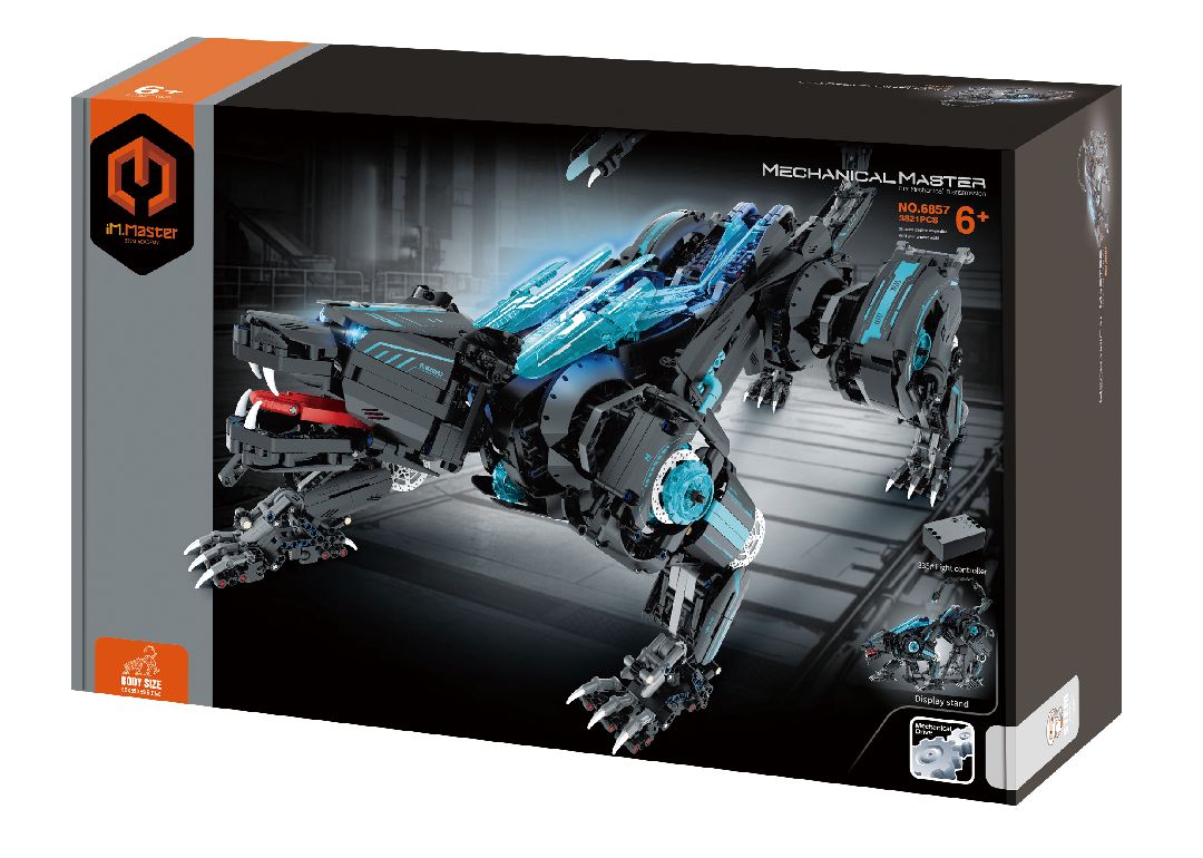 Assemblez le Black Leopard IM.Master IMM6857, un kit de 3824 pièces au style punk avec éclairage contrôlé par interrupteur intelligent. Plus d’un mètre de long, idéal pour passionnés. Univers RcLoisirs.