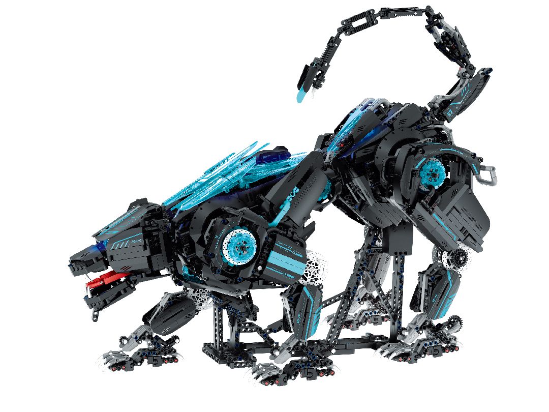 Assemblez le Black Leopard IM.Master IMM6857, un kit de 3824 pièces au style punk avec éclairage contrôlé par interrupteur intelligent. Plus d’un mètre de long, idéal pour passionnés. Univers RcLoisirs.