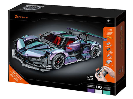 Assemblez et pilotez la Chameleon Drift SuperCar IM.Master IMM9826-2 (2036 pièces). Moteurs Black Gold haute vitesse, contrôle intelligent, peinture caméléon à effet 3 couleurs. Univers RcLoisirs.