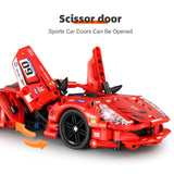 IMM5809 –  Super Car Rouge - Blocs construction - Univers RcLoisirs