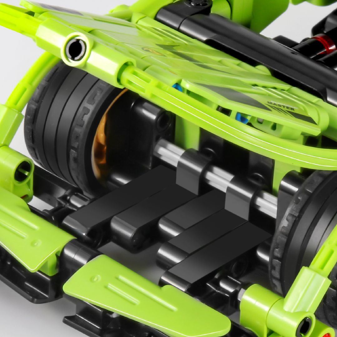 IMM5810 –  Super Car - Vert - Blocs construction – Univers RcLoisirs