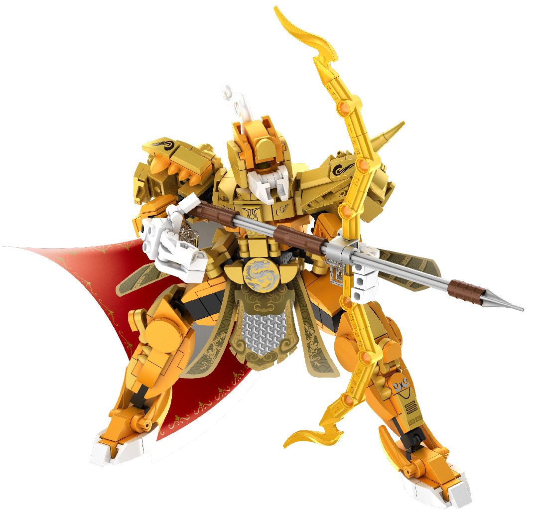 IMM6847 – Guerrier Or - 2 en 1 - Blocs construction – Univers RcLoisirs