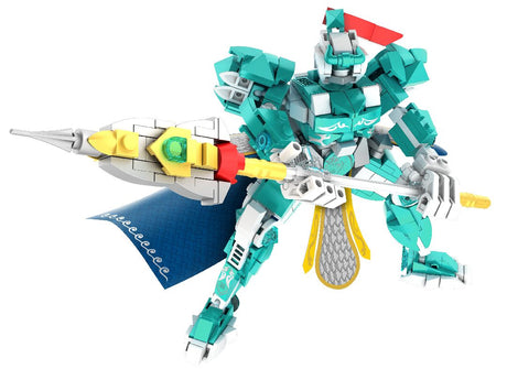 IMM6849 – Guerrier Bleu - 2 en 1 - Blocs construction – Univers RcLoisirs